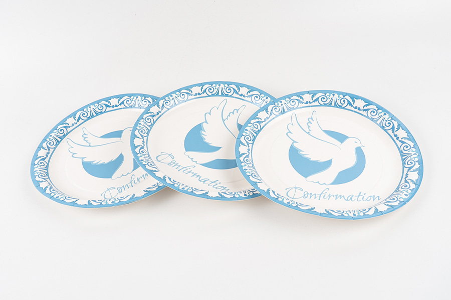 Assiettes en papier rondes standard