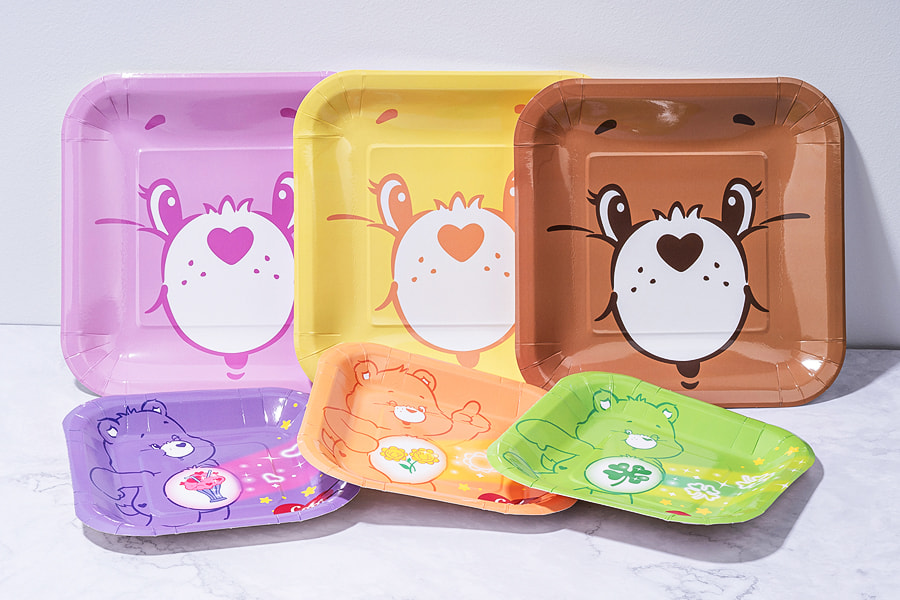 Assiettes En Carton Carrée De Dessin Animé Personnalisable